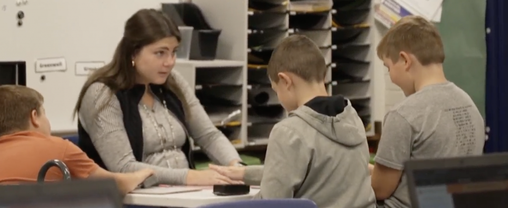 Ferris student practices elementary education